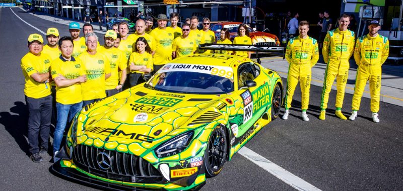 MARCIELLO ON THE PODIUM IN THE FIRST RACE OF THE INTERCONTINENTAL GT CHALLENGE