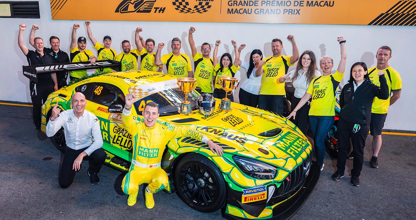 MARCIELLO TRIUMPHS AT MACAU'S FIA GT WORLD CUP